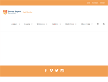 Tablet Screenshot of flbaptist.org